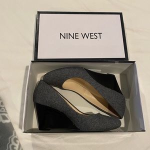 Nine West gray heels
